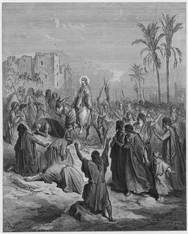 Gustave Dore Bibelen: Jesu inntog i Jerusalem av Gustave Dore