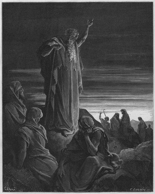 Gustave Dore Bibelen: Esekiel profeterer av Gustave Dore