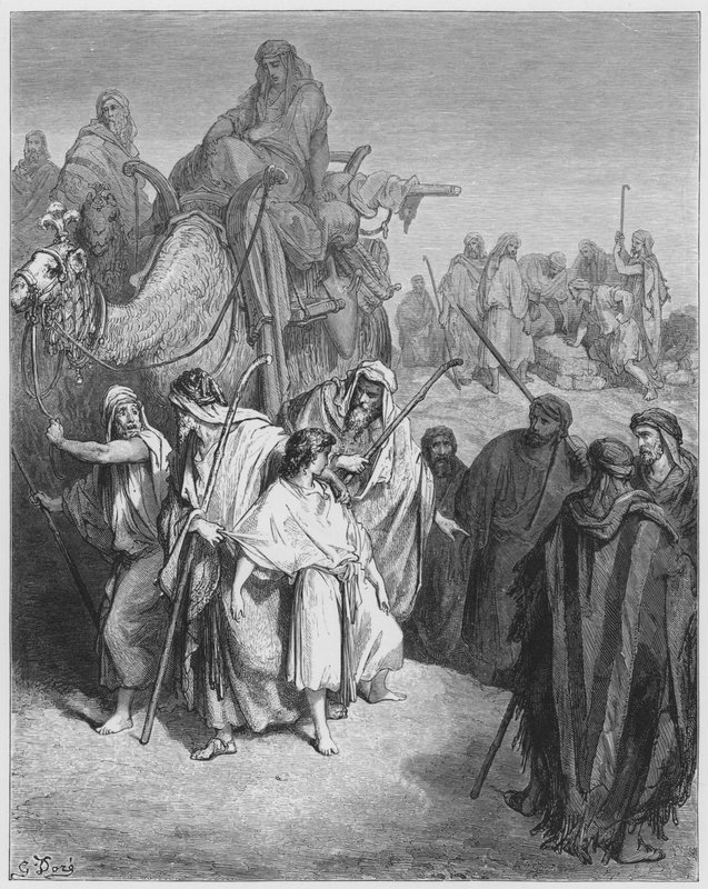 Gustave Dore Bibelen: Joseph solgt av brødrene hans av Gustave Dore