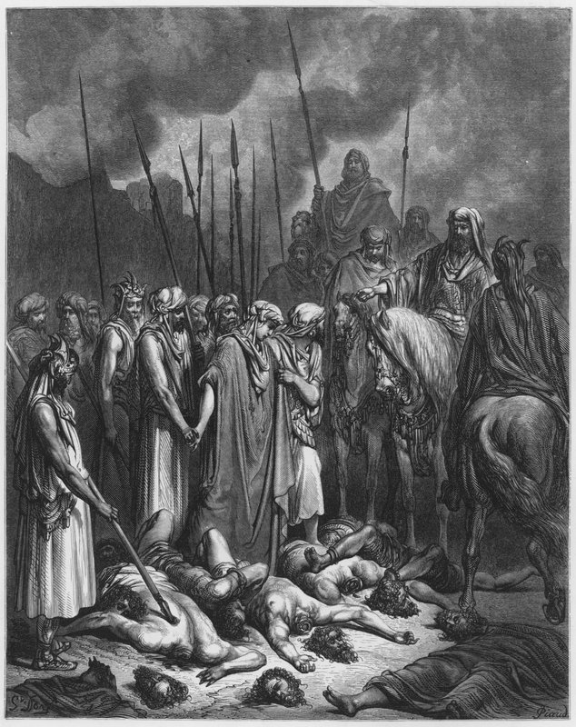 Gustave Dore Bibelen: Joshua skåner Rahab av Gustave Dore