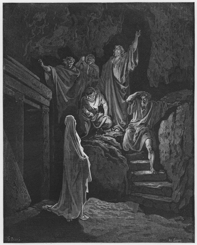 Gustave Dore Bibelen: Lasarus oppstandelse av Gustave Dore