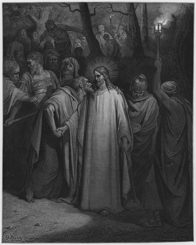 Gustave Dore Bibelen: Judas kysset av Gustave Dore
