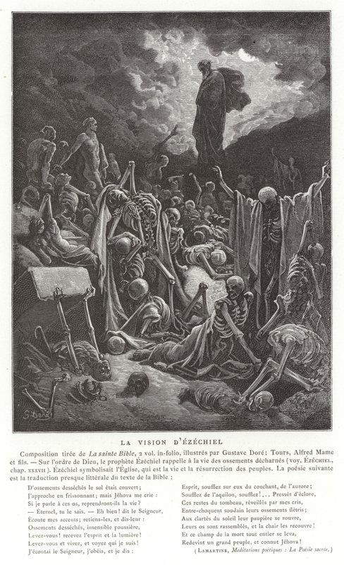 Visjonen til Esekiel av Gustave Dore