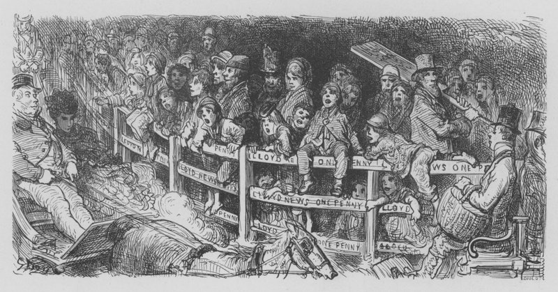 På Derby, The Crowd av Gustave after Dore