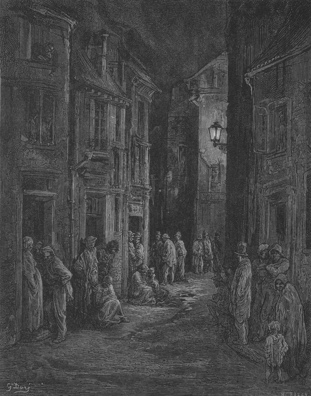 Bluegate Fields av Gustave after Dore
