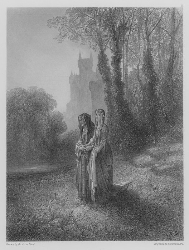 Enid og grevinnen av Gustave after Dore