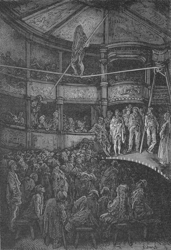 LAkrobat av Gustave after Dore