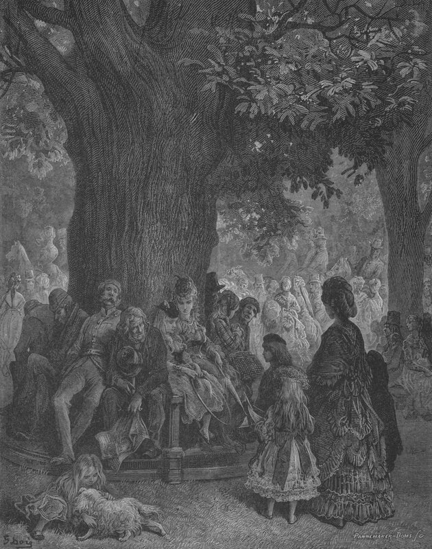 Det gigantiske treet i Kensington av Gustave after Dore
