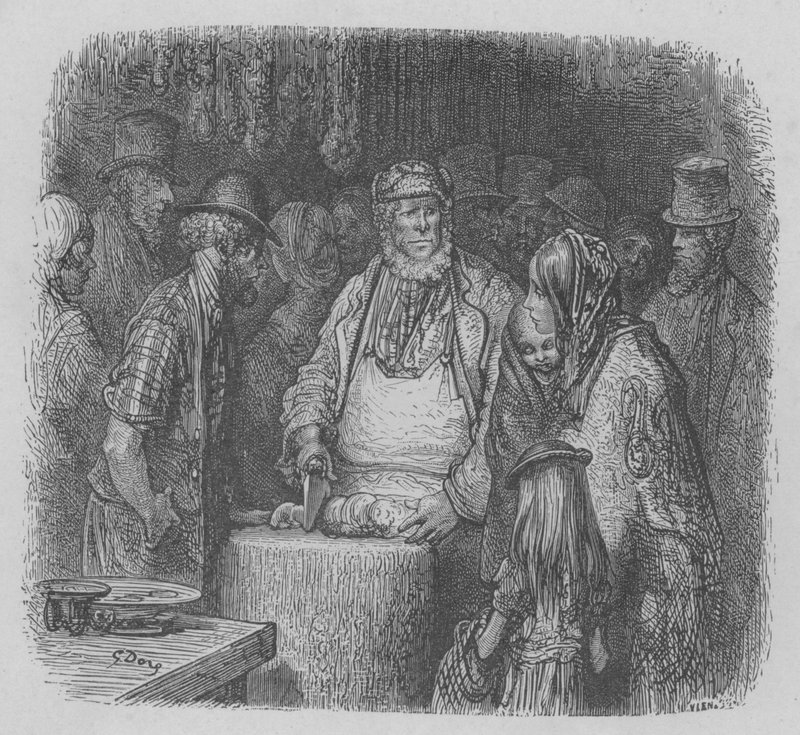 Slakteren i utøvelsen av sine funksjoner av Gustave after Dore