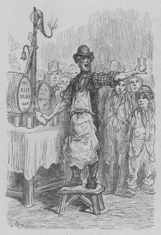 Drikkeautomaten av Gustave after Dore