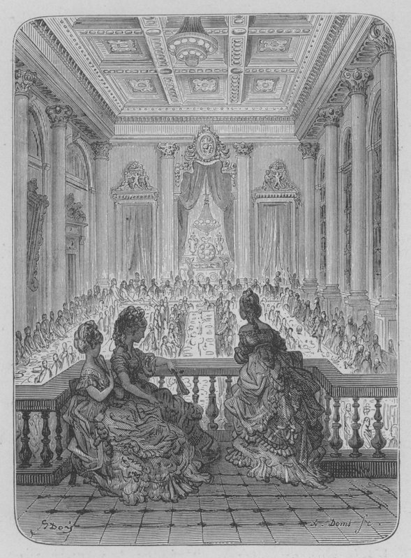 Diner Des Orfevres av Gustave after Dore