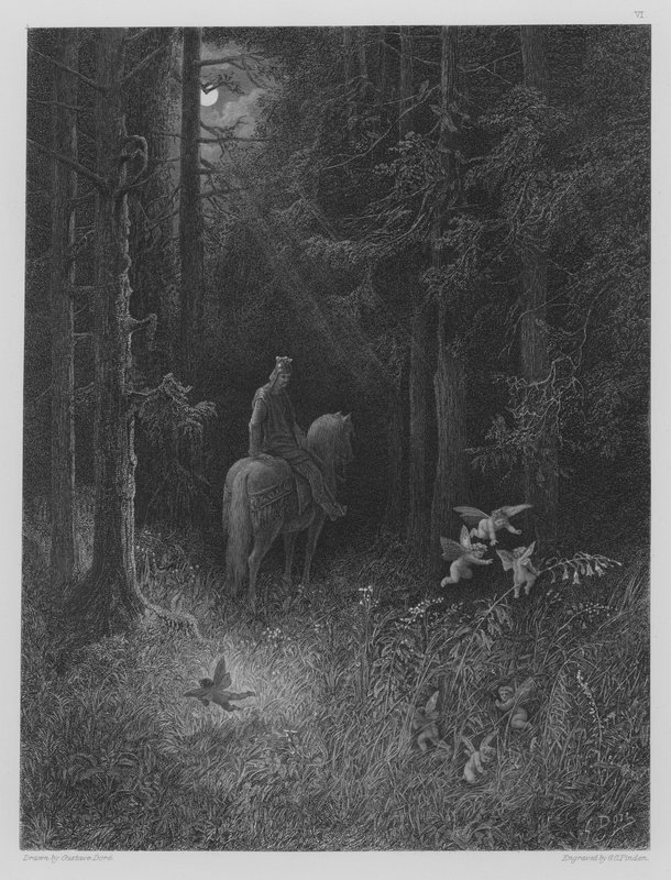 The Joyous Sprites av Gustave after Dore