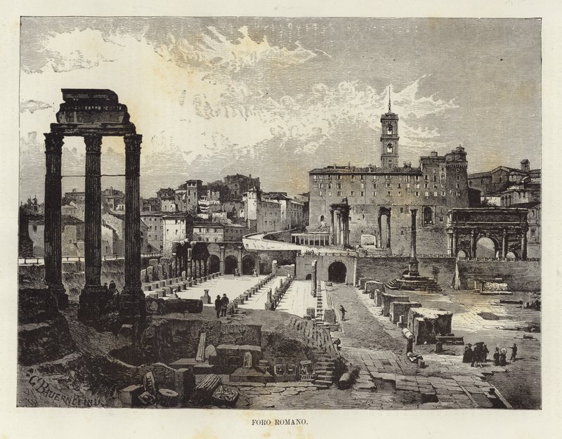 Forum Romanum av Gustave Bauernfeind