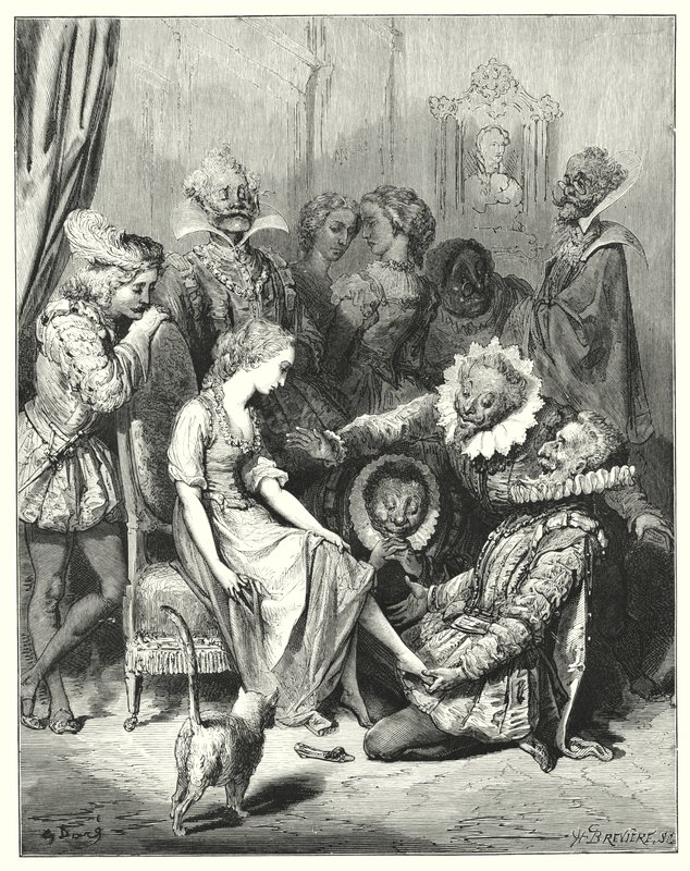 Cendrillon; Askepott (gravering) av Gustave Dore