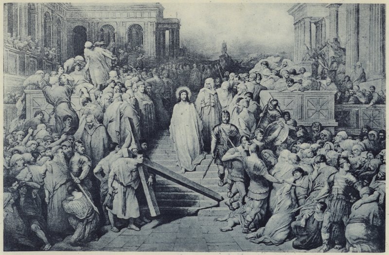 Kristus forlater Praetorium (litho) av Gustave Dore