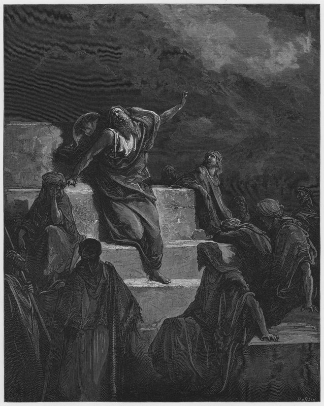 Gustave Dore Bibelen: Jeremiah (gravering) av Gustave Dore