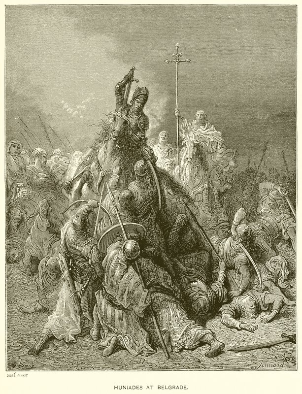 Huniades i Beograd av Gustave Dore