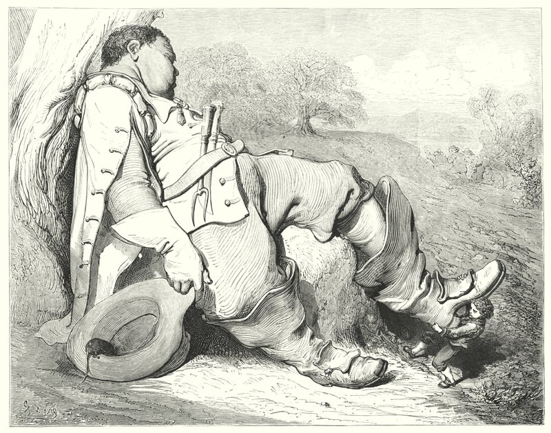 Le Petit Poucet; Hop-O"-Min-Tommel av Gustave Dore