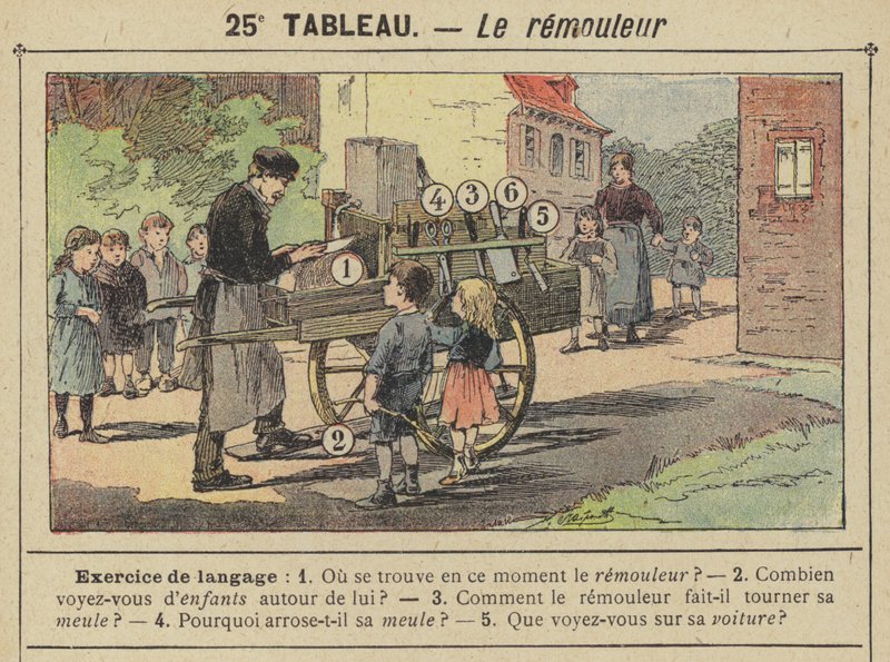 Kvernen (farge litho) av Gustave Fraipont