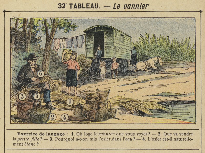 Kurvveveren (farge litho) av Gustave Fraipont
