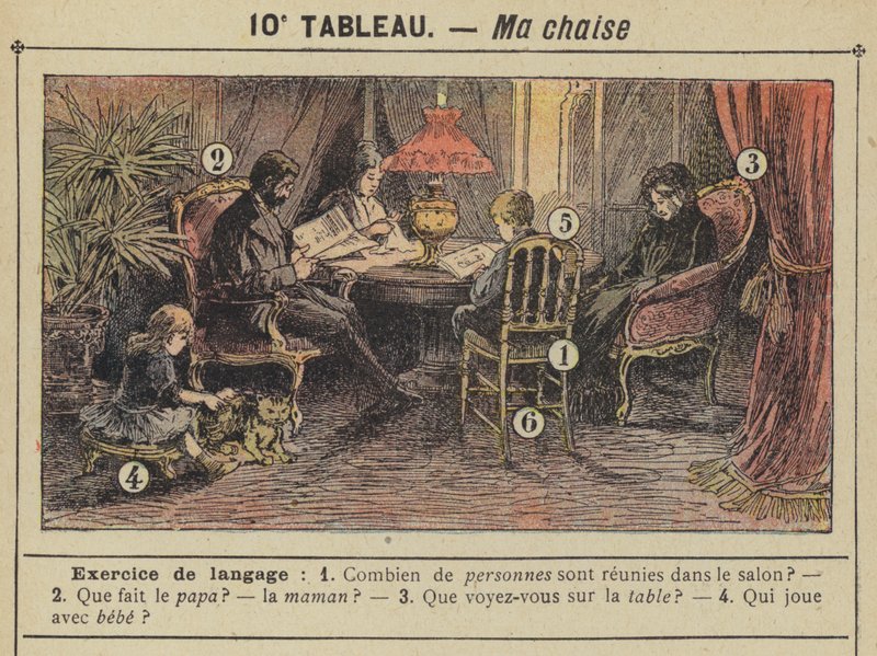 Ma chaise (farge litho) av Gustave Fraipont