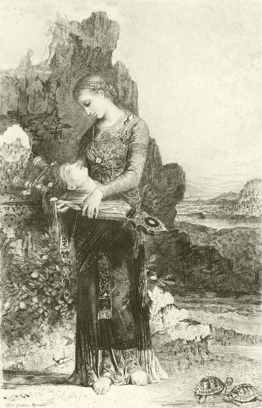 Orpheus (gravering) av Gustave Moreau