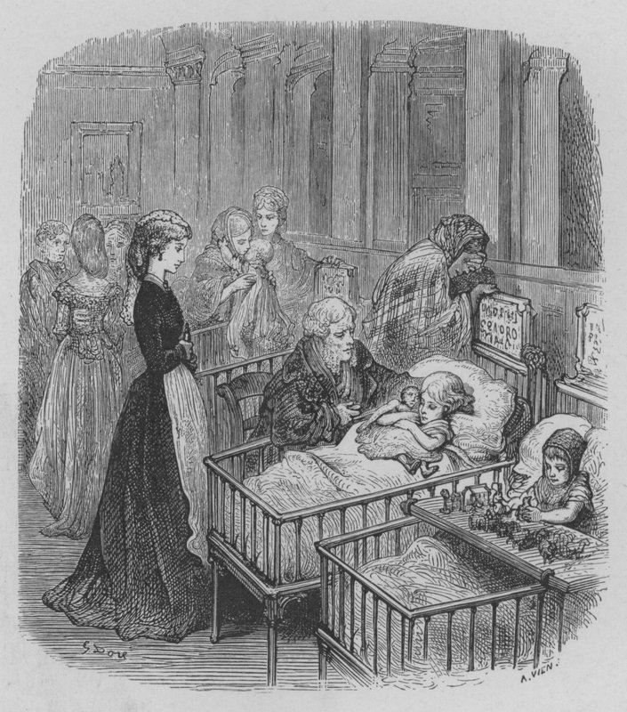 Barnesykehuset av Gustave after Dore