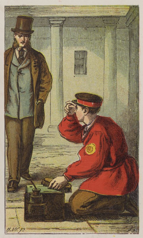 Skosvart (farge litho) av H.W. (after) Petherick