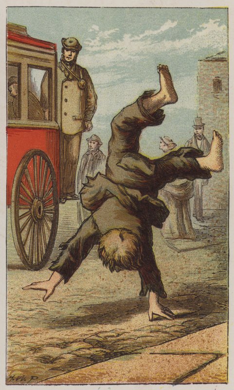 Street Boy (farge litho) av H.W. (after) Petherick