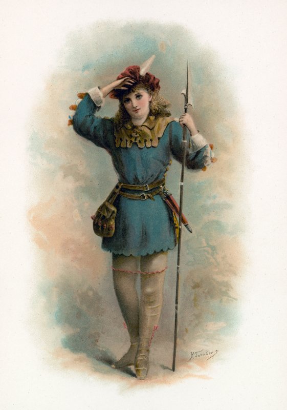 Rosalind fra As You Like It av H. Saunders