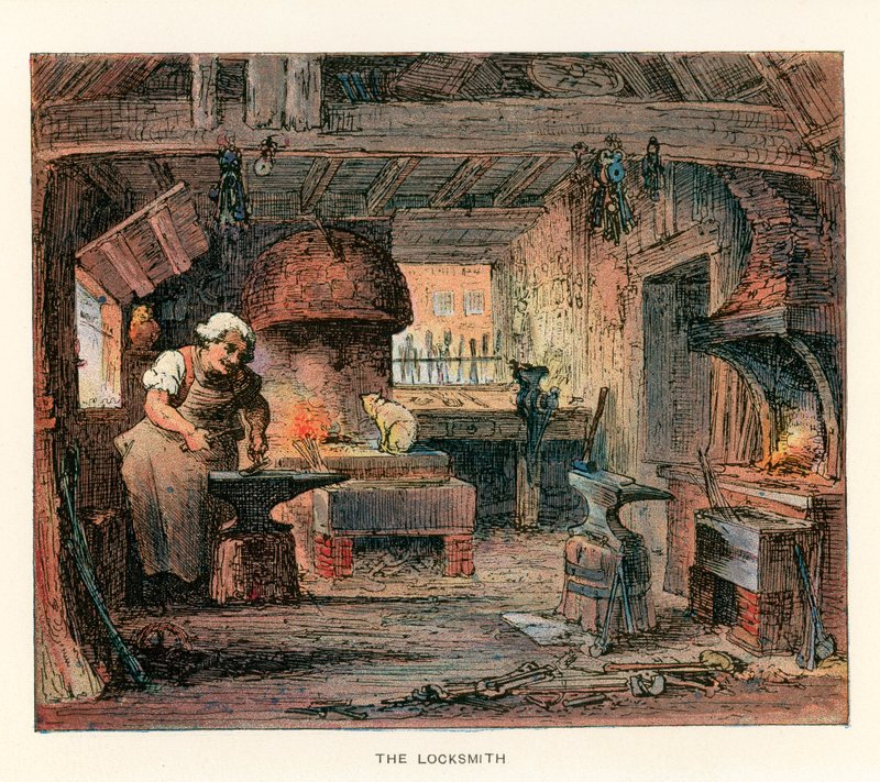 Illustrasjon for Barnaby Rudge. av Hablot Knight Browne