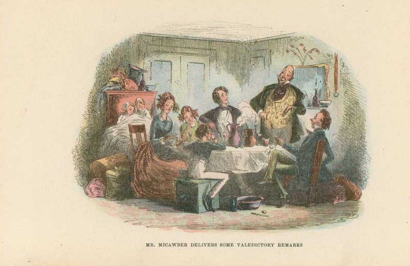 Illustrasjon for David Copperfield av Hablot Knight Browne