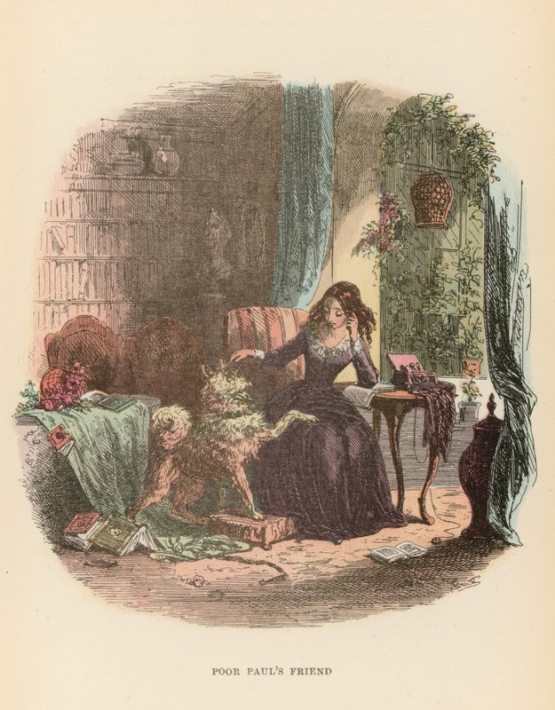 Illustrasjon for Dombey and Son av Hablot Knight Browne