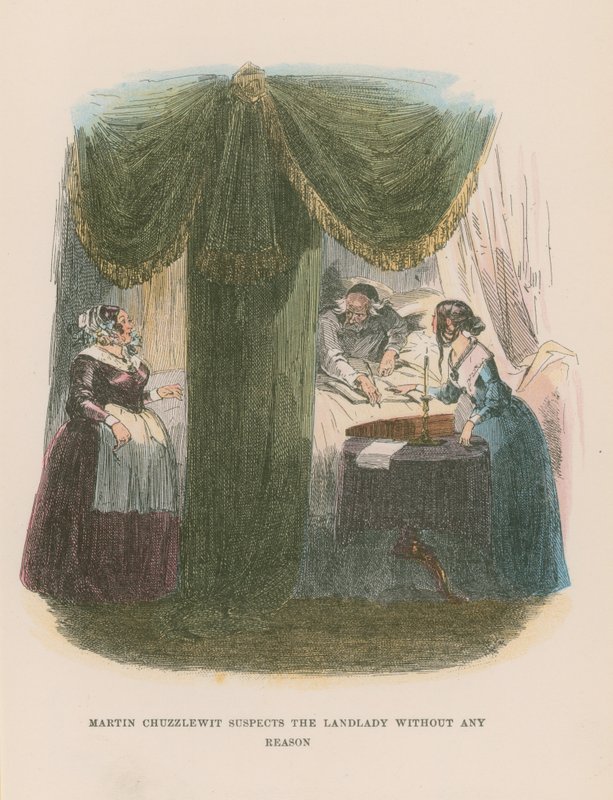 Illustrasjon for Martin Chuzzlewit av Hablot Knight Browne