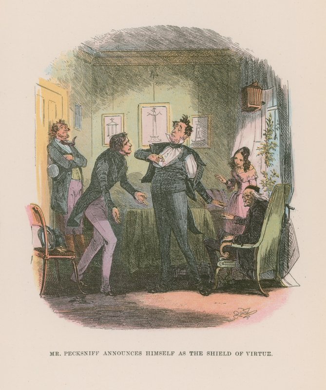 Illustrasjon for Martin Chuzzlewit av Hablot Knight Browne
