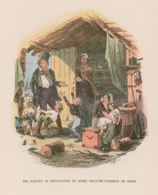 Illustrasjon for Martin Chuzzlewit av Hablot Knight Browne