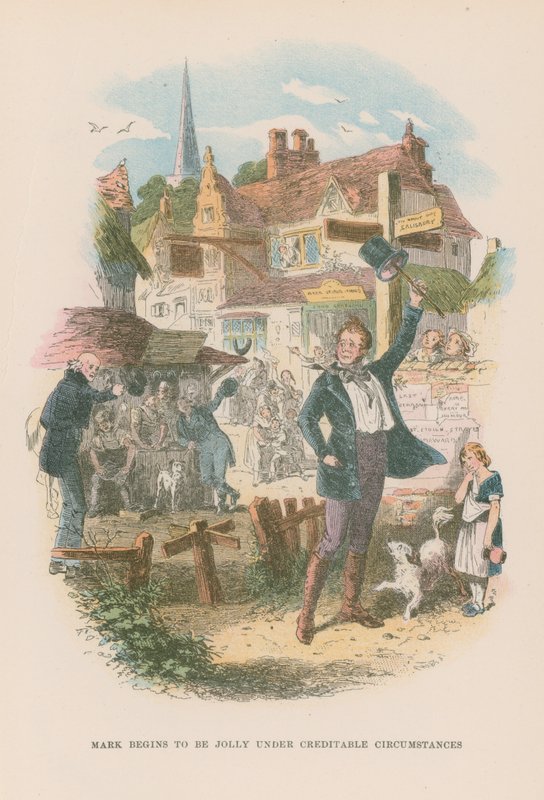Illustrasjon for Martin Chuzzlewit av Hablot Knight Browne