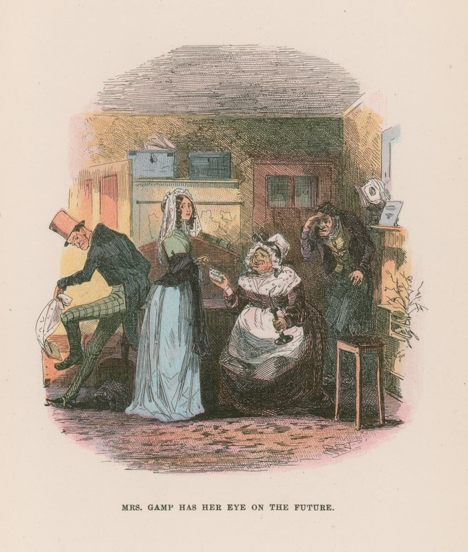 Illustrasjon for Martin Chuzzlewit av Hablot Knight Browne