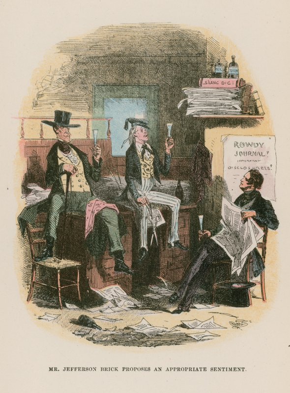 Illustrasjon for Martin Chuzzlewit av Hablot Knight Browne