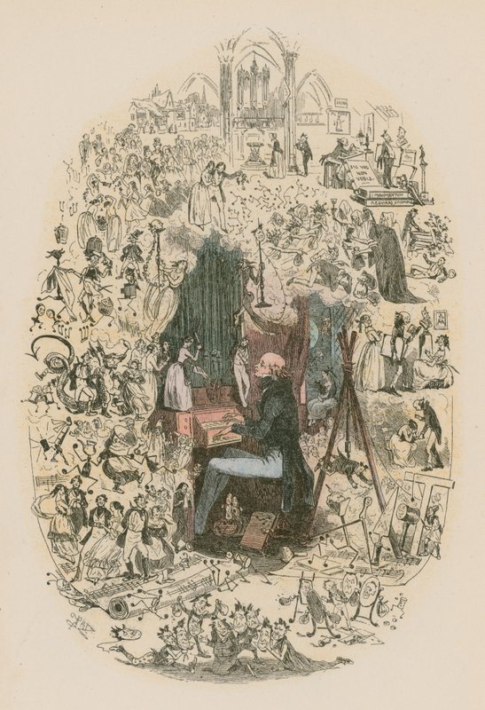 Illustrasjon for Martin Chuzzlewit av Hablot Knight Browne