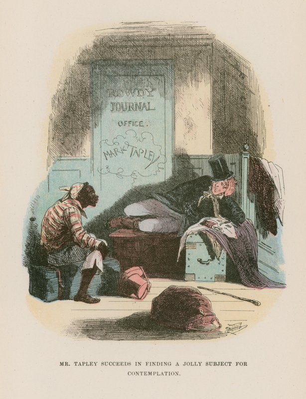Illustrasjon for Martin Chuzzlewit av Hablot Knight Browne