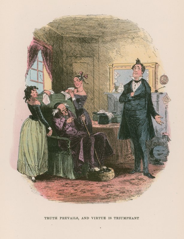 Illustrasjon for Martin Chuzzlewit av Hablot Knight Browne