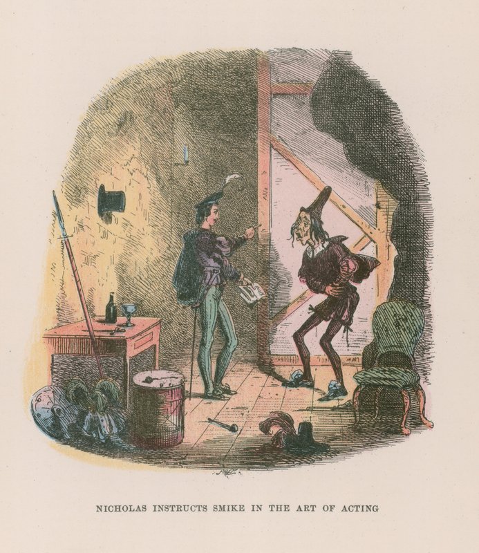 Illustrasjon for Nicholas Nickleby av Hablot Knight Browne