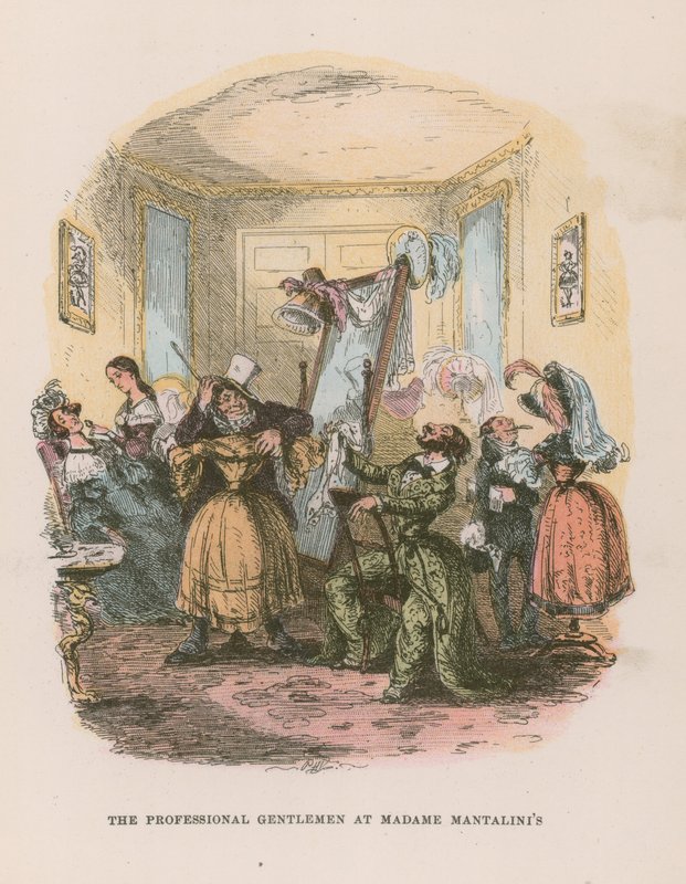 Illustrasjon for Nicholas Nickleby av Hablot Knight Browne