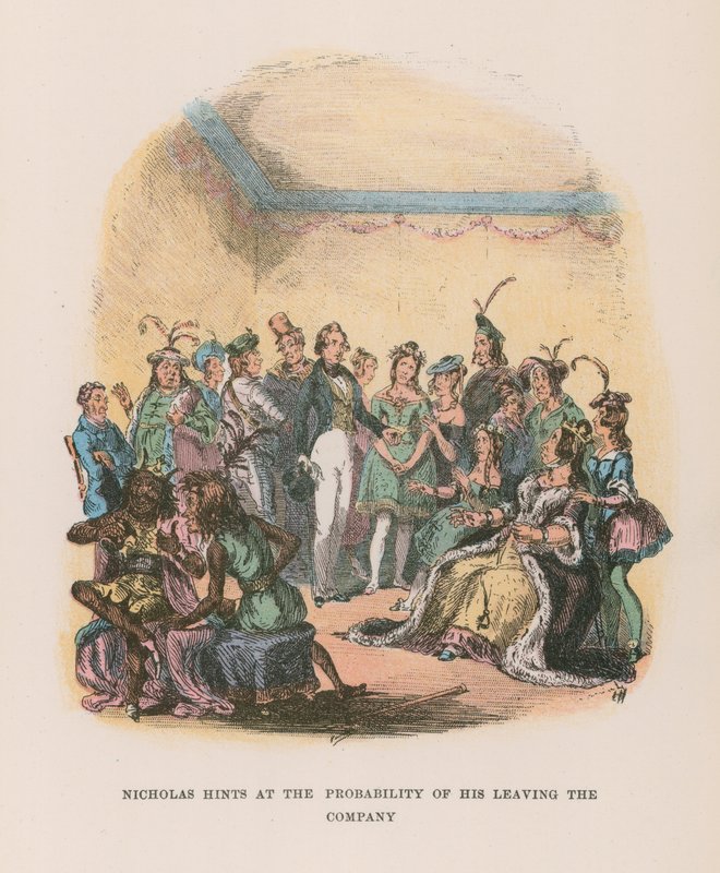 Illustrasjon for Nicholas Nickleby av Hablot Knight Browne