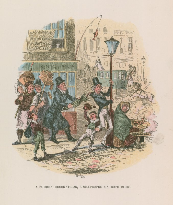 Illustrasjon for Nicholas Nickleby av Hablot Knight Browne