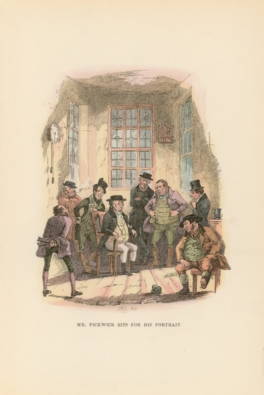 Illustrasjon for Pickwick Papers av Hablot Knight Browne