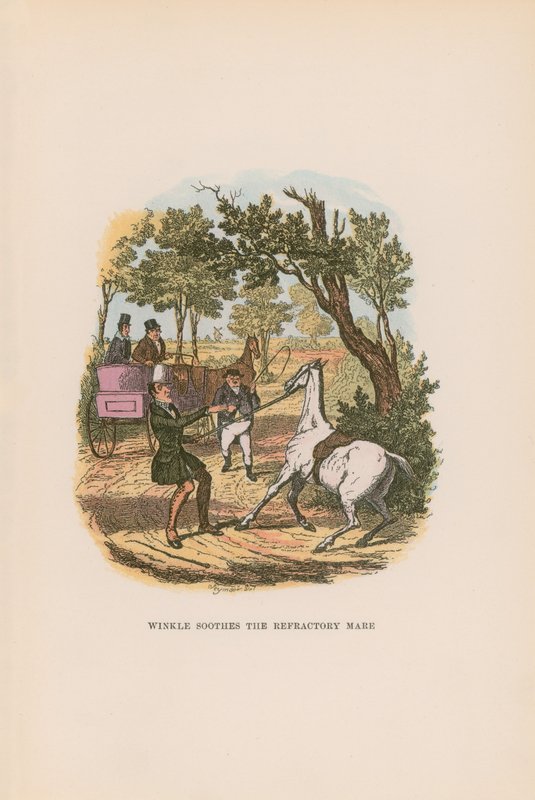 Illustrasjon for Pickwick Papers av Hablot Knight Browne