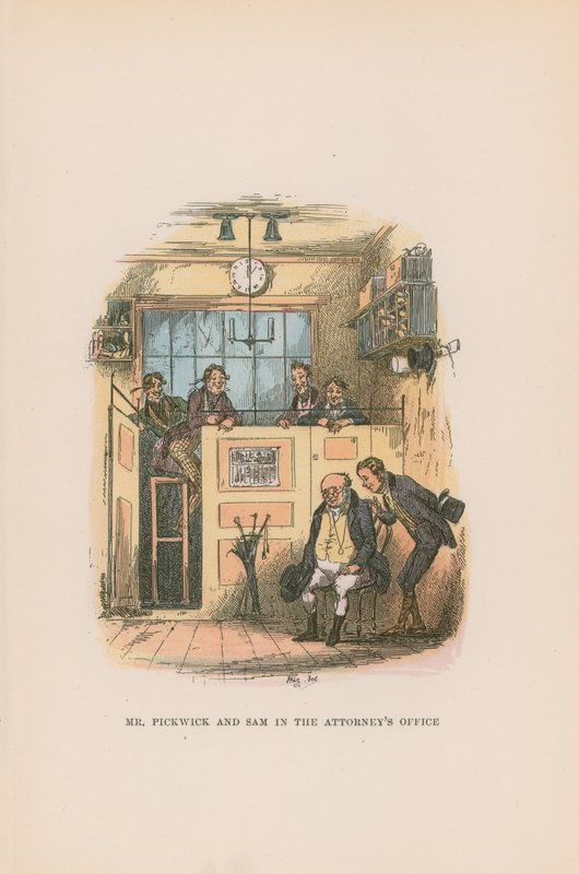 Illustrasjon for Pickwick Papers av Hablot Knight Browne