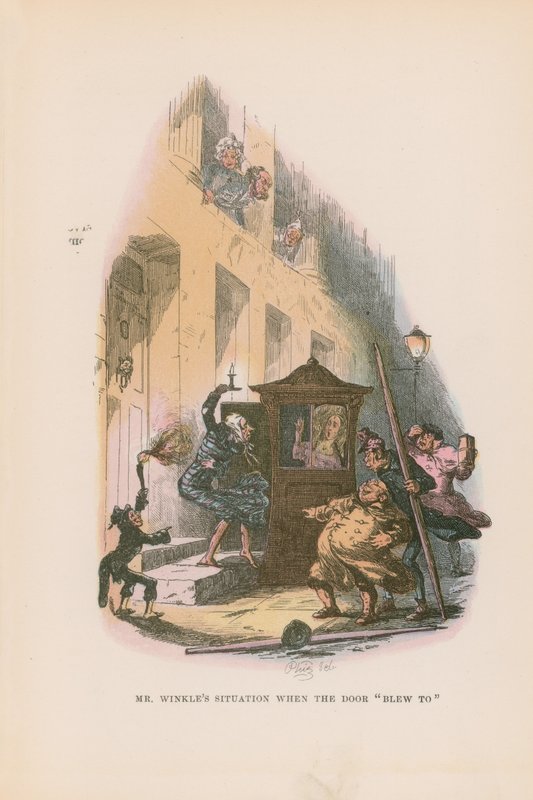Illustrasjon for Pickwick Papers av Hablot Knight Browne